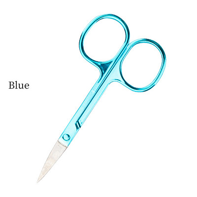 1tk kulmukäärid roostevabast terasest küünte tööriistad kulmude nina ripsmete käärid multifunktsionaalsed näo- ja juukselõikurid, meik ilu