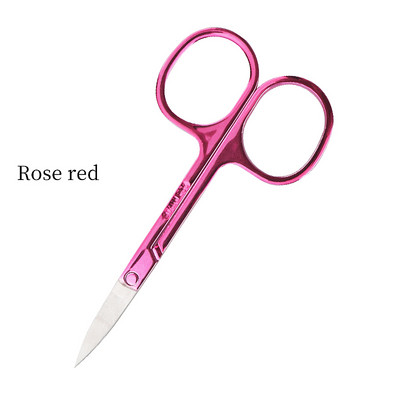 1tk kulmukäärid roostevabast terasest küünte tööriistad kulmude nina ripsmete käärid multifunktsionaalsed näo- ja juukselõikurid, meik ilu