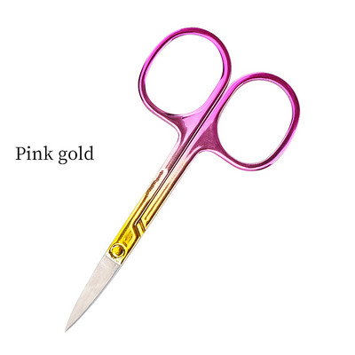 1tk kulmukäärid roostevabast terasest küünte tööriistad kulmude nina ripsmete käärid multifunktsionaalsed näo- ja juukselõikurid, meik ilu