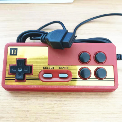 9 kontaktiga varumängukontroller konsoolimängude jaoks 8-bitine TV MÄNGUMÄNGIJA FC Punane ja valge masinakäepide Spetsiaalne mängukäepide