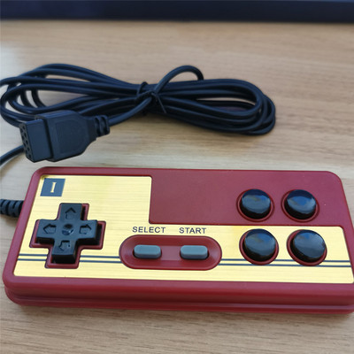 9 kontaktiga varumängukontroller konsoolimängude jaoks 8-bitine TV MÄNGUMÄNGIJA FC Punane ja valge masinakäepide Spetsiaalne mängukäepide