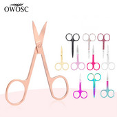 OWOSC 1PC roostevabast terasest väike küünte tööriistad kulmude nina juuksekäärid lõigatud maniküür näo trimmimiseks pintsett meik ilutööriist