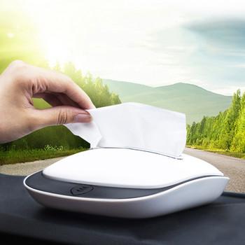 Car Tissue Box Functional Aromatherapy Sun Visor Tissue Box Αξεσουάρ αυτοκινήτου Θήκη χαρτοπετσέτας κλιπ Tissue Paper box