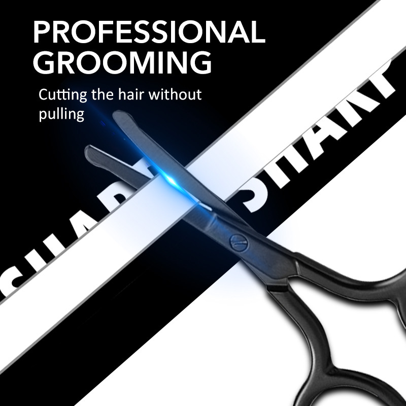 1Pc Dlaka u nosu od nehrđajućeg čelika Mini male škare Trepavica Dlaka na licu Ravni okrugli vrh Za Obrve Nokti Brada Manikura Šminka