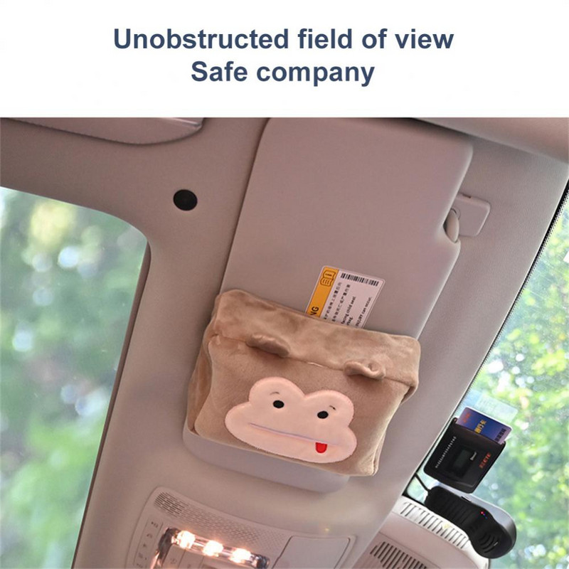 Kaasaskantav loomakaunistusklamber universaalne salvrätikuümbris Multikas armas salvrätikukarp autodele koduruumi autode kujundamiseks mõeldud salvrätikuhoidja