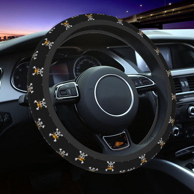 38 cm automobilio vairo dangtis viena kaukolė Anime neslystantis automobilio stilius, tinkamas automobilio priedas