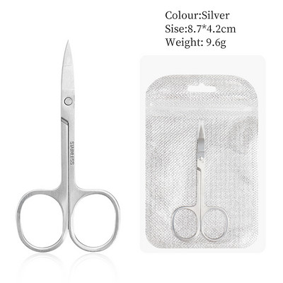 1 vnt antakių žirklinis makiažas blakstienų kirpiklis veido plaukų šalinimo priemonė manikiūras nagų odelių žirklės Grožio įrankiai