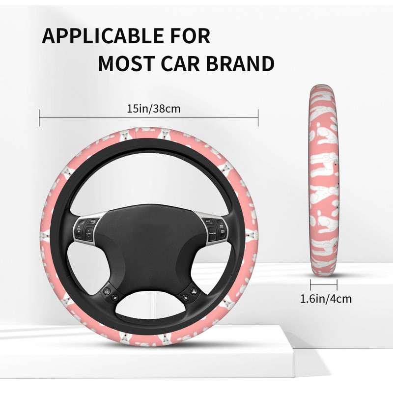 38 cm vairo apdangalai pudelis Universali dovana gyvūnų šunų mylėtojui automobilių dekoravimui Elastische automobilių priedai