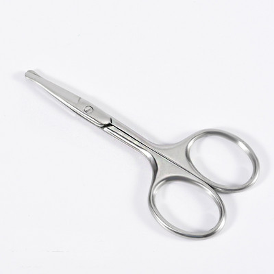 Ívelt pengéjű szemöldök olló Professzionális rozsdamentes acél precíziós szemöldökvágó szempilla hajeltávolító eszköz orrhaj olló