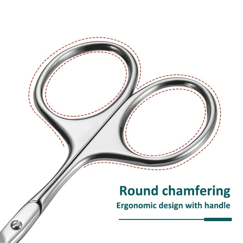 Ívelt pengéjű szemöldök olló Professzionális rozsdamentes acél precíziós szemöldökvágó szempilla hajeltávolító eszköz orrhaj olló