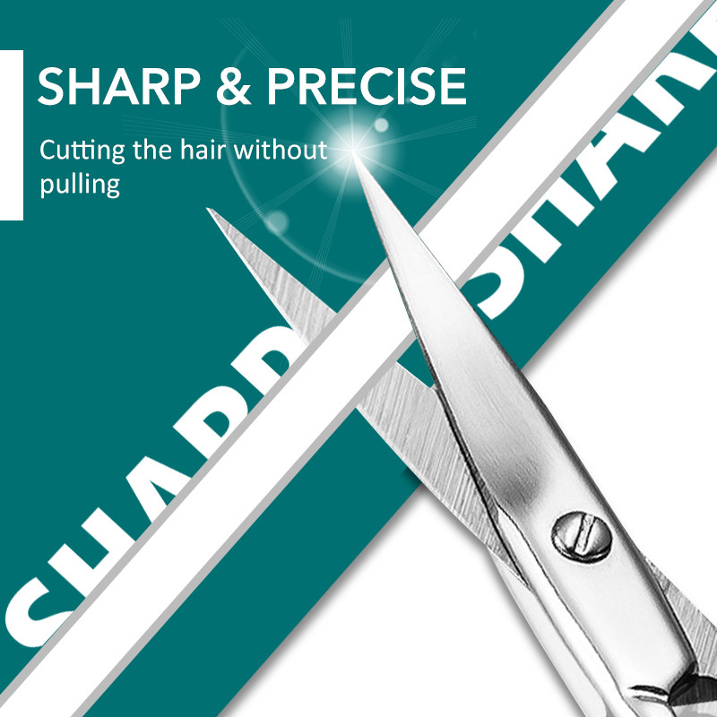 1 tk Professionaalne väike meik kulmude hooldus käärid küünenahad näole, nina juuksed, habemelõikur meestele ja naistele ilutööriist