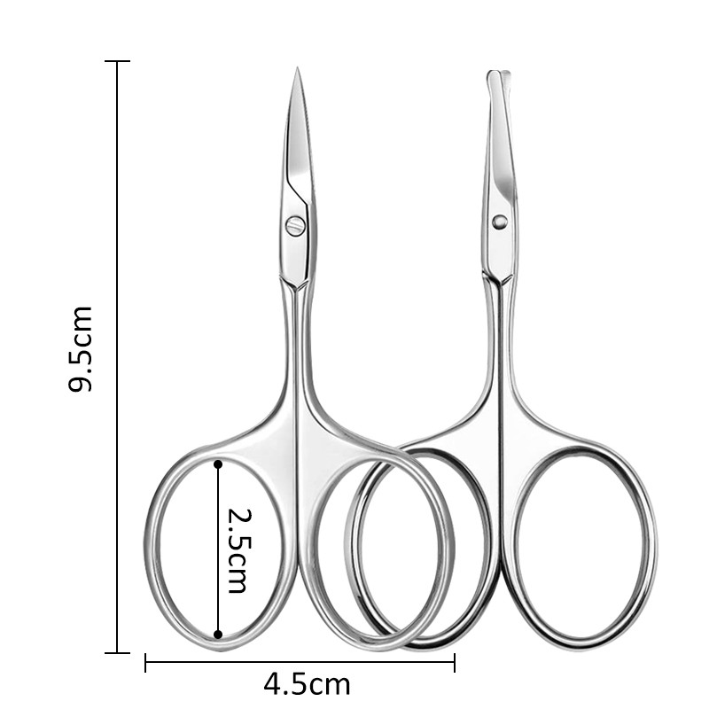 1 tk Professionaalne väike meik kulmude hooldus käärid küünenahad näole, nina juuksed, habemelõikur meestele ja naistele ilutööriist