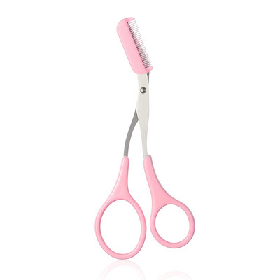 Antakių kirpimo žirklės su šukomis Lady Woman Men Plaukų šalinimas Formuojantis nerūdijančio plieno antakių valiklis makiažo priemonė