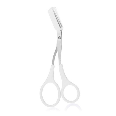 Antakių kirpimo žirklės su šukomis Lady Woman Men Plaukų šalinimas Formuojantis nerūdijančio plieno antakių valiklis makiažo priemonė