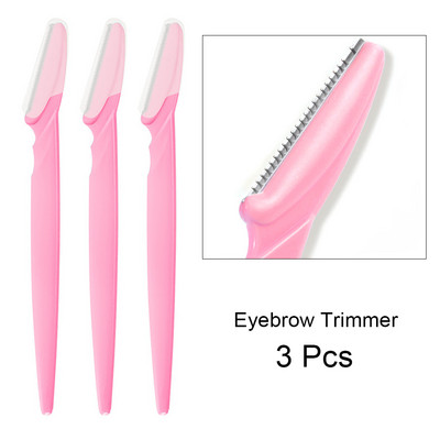 Antakių kirpimo žirklės su šukomis Lady Woman Men Plaukų šalinimas Formuojantis nerūdijančio plieno antakių valiklis makiažo priemonė