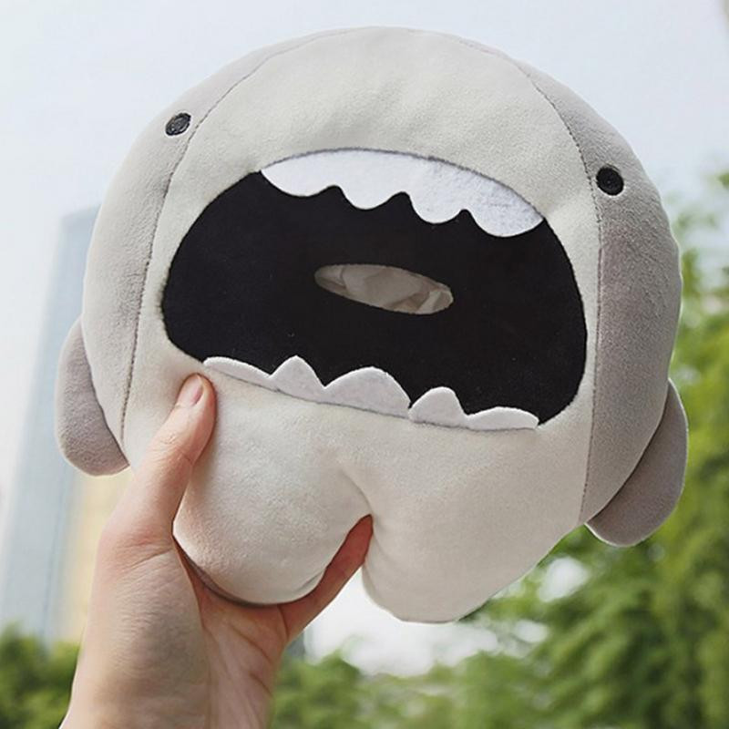 Cartoon Shark autorätikuhoidja tagaistmete päikesesirmi salvrätikuhoidja autotarvikute salvrätikute ümbris auto päikesesirmi salvrätikuhoidja jaoks