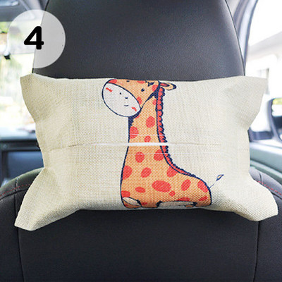 Cartoon Tissue Box pakabinama saugykla, skirta Hyundai I30 Tucson Solaris Creta IX25 Skoda Rapid Octavia A7 A5 2 Fabia Kodiaq karoq