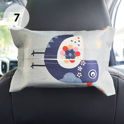 Cartoon Tissue Box pakabinama saugykla, skirta Hyundai I30 Tucson Solaris Creta IX25 Skoda Rapid Octavia A7 A5 2 Fabia Kodiaq karoq