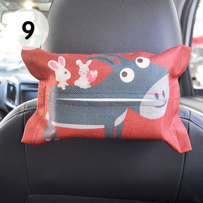 Cartoon Tissue Box pakabinama saugykla, skirta Hyundai I30 Tucson Solaris Creta IX25 Skoda Rapid Octavia A7 A5 2 Fabia Kodiaq karoq