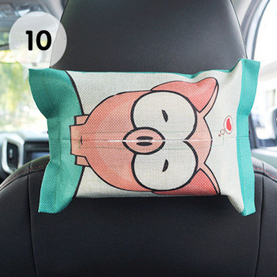 Cartoon Tissue Box pakabinama saugykla, skirta Hyundai I30 Tucson Solaris Creta IX25 Skoda Rapid Octavia A7 A5 2 Fabia Kodiaq karoq