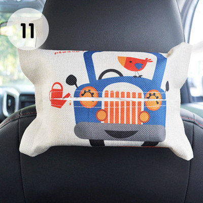 Cartoon Tissue Box pakabinama saugykla, skirta Hyundai I30 Tucson Solaris Creta IX25 Skoda Rapid Octavia A7 A5 2 Fabia Kodiaq karoq