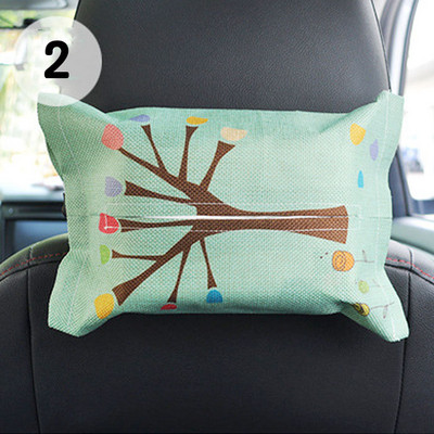 Cartoon Tissue Box pakabinama saugykla, skirta Hyundai I30 Tucson Solaris Creta IX25 Skoda Rapid Octavia A7 A5 2 Fabia Kodiaq karoq