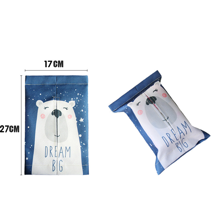 Cartoon Tissue Box pakabinama saugykla, skirta Hyundai I30 Tucson Solaris Creta IX25 Skoda Rapid Octavia A7 A5 2 Fabia Kodiaq karoq