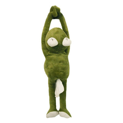 Automobilinė varlė audinio dėžutė Miela animacinių filmų gyvūnas Automobilio nugarėlė Kabantis servetėlių laikiklis, pakabinamas dėklas Automobilio vidus