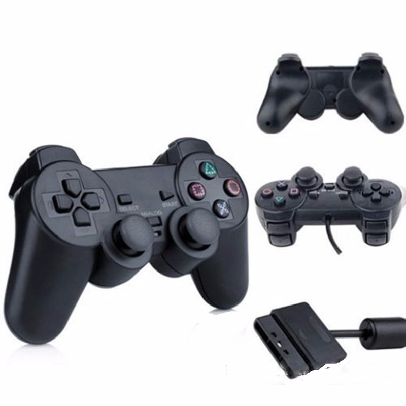 PS2 vezetékes játékvezérlőhöz Gamepad Double Vibration Clear Controller Gamepad Joypad Playstation 2 PS2 játékvezérlőhöz Tartozék