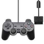 PS2 juhtmega USB arvutimängukontrolleri mängupuldi manett Playstation 2 jaoks Controle Mando Joypad Playstation 2 konsooli tarviku jaoks