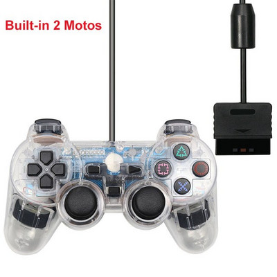 PS2 juhtmega USB arvutimängukontrolleri mängupuldi manett Playstation 2 jaoks Controle Mando Joypad Playstation 2 konsooli tarviku jaoks