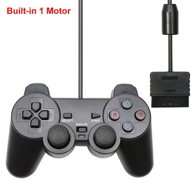 PS2 juhtmega USB arvutimängukontrolleri mängupuldi manett Playstation 2 jaoks Controle Mando Joypad Playstation 2 konsooli tarviku jaoks