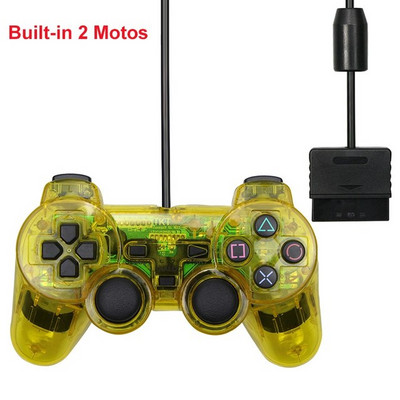 PS2 juhtmega USB arvutimängukontrolleri mängupuldi manett Playstation 2 jaoks Controle Mando Joypad Playstation 2 konsooli tarviku jaoks