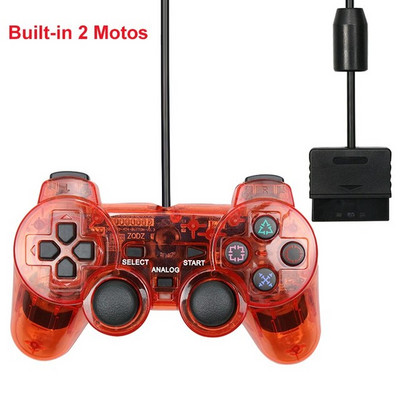 PS2 juhtmega USB arvutimängukontrolleri mängupuldi manett Playstation 2 jaoks Controle Mando Joypad Playstation 2 konsooli tarviku jaoks