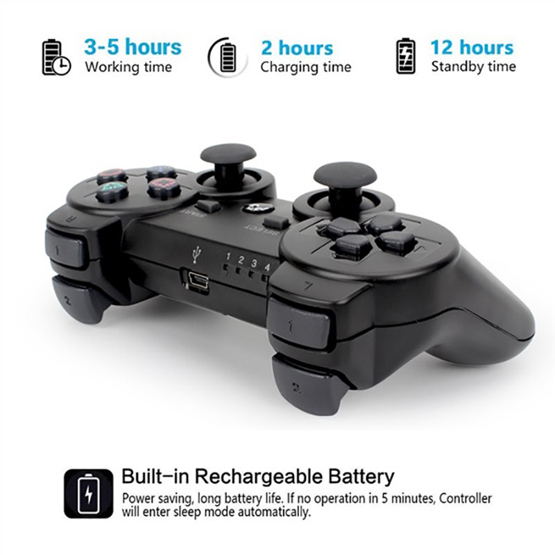 Bežični Bluetooth-kompatibilni kontroler za igre za PS3 Punjivi gamepad joystick za Play Station 3 konzolu Dodaci za igre