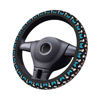Καλύμματα τιμονιού αυτοκινήτου Trans Remote Pride Pattern Ελεγκτής βιντεοπαιχνιδιών Πλεξούδα στο κάλυμμα του τιμονιού Car-styling