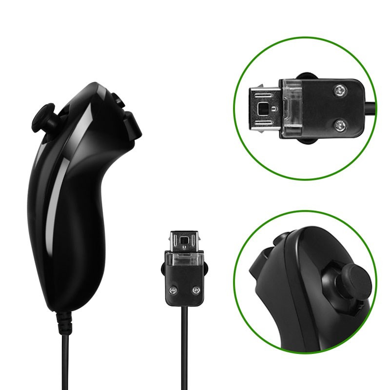 Za Nintendo Game Controller 5 boja Nunchuck Hand Curved Game Handle Controller Nunchuk Za Wii Gamepad Dodaci