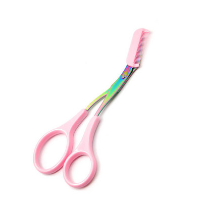 Kulmukäärid Professionaalsed kulmude kamm roostevabast terasest kulmude trimmimise tööriist roostevabast terasest ripsmekäärid