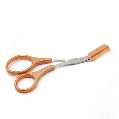 Kulmukäärid Professionaalsed kulmude kamm roostevabast terasest kulmude trimmimise tööriist roostevabast terasest ripsmekäärid