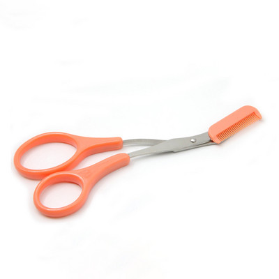 Kulmukäärid Professionaalsed kulmude kamm roostevabast terasest kulmude trimmimise tööriist roostevabast terasest ripsmekäärid