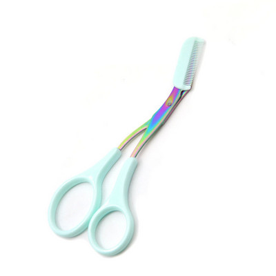 Kulmukäärid Professionaalsed kulmude kamm roostevabast terasest kulmude trimmimise tööriist roostevabast terasest ripsmekäärid