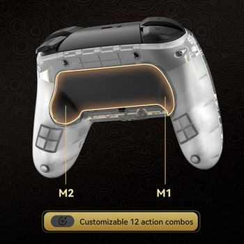 Дистанционен джойстик за игри, съвместим с Bluetooth, безжична дръжка за игри, програмируема за Nintendo Switch