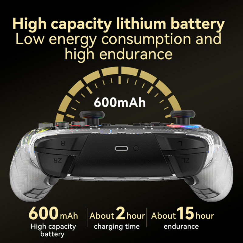 Mängude kaugjuhtimispuldi Bluetooth-ühilduv juhtmevaba mängukäepide, mis on programmeeritav Nintendo Switchi jaoks