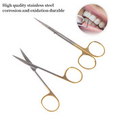 Roostevabast terasest hambakirurgilised silmad topelt silmalau käärid Beauty käärid lõigatud kudede käärid 12 * 4,5 cm