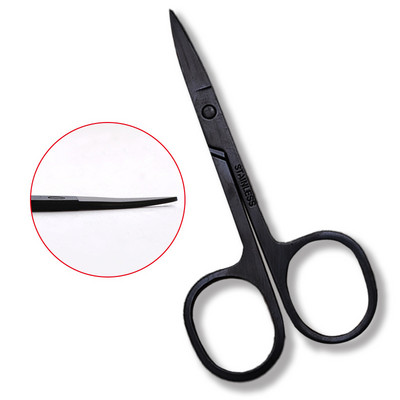NEW Professional Nail Scissor Manicure For Nails Eyebrow Nose Eyelash Cuticle Scissors Curved Pedicure Makeup Tools