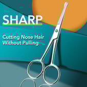 1 kom Okrugla glava Sigurnosne škare za manikuru zanoktice Profesionalne male škare za šišanje obrva Nos Šišanje dlačica Pinceta za podrezivanje