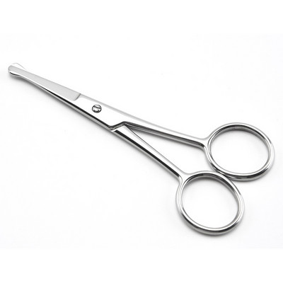 1 kom Okrugla glava Sigurnosne škare za manikuru zanoktice Profesionalne male škare za šišanje obrva Nos Šišanje dlačica Pinceta za podrezivanje