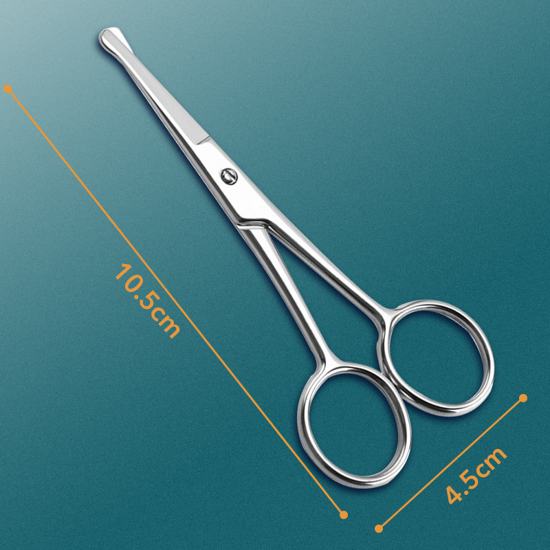 1 kom Okrugla glava Sigurnosne škare za manikuru zanoktice Profesionalne male škare za šišanje obrva Nos Šišanje dlačica Pinceta za podrezivanje