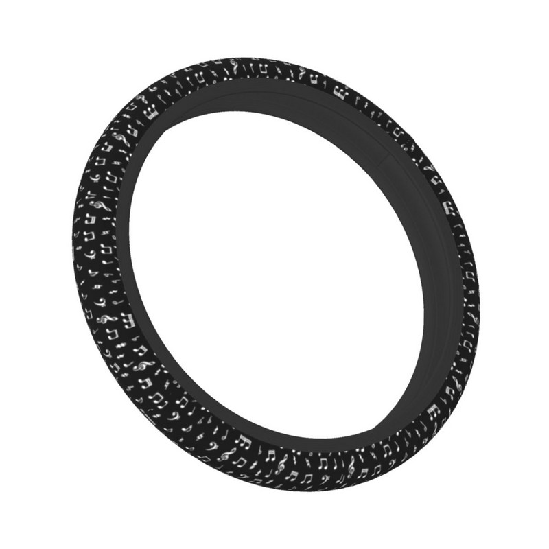 37-38 auto rooliratta katted Nootide muster mustvalge elastne autodekoratsioon värviline autotarvik