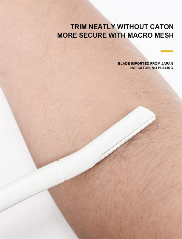 2022 m. Naujos antakių kirpimo žirklės veido plaukų šalinimas grožio plastikas 4 dalių antakių kirpimo pincetai makiažo įrankiai